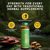 Naturin2 ingrédients: réglisse, astragale et Fo-Ti visibles pour l'équilibre potentiel.