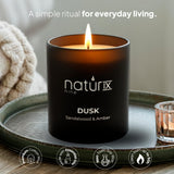 Natur IX Dusk bougie soja naturelle et huiles essentielles.