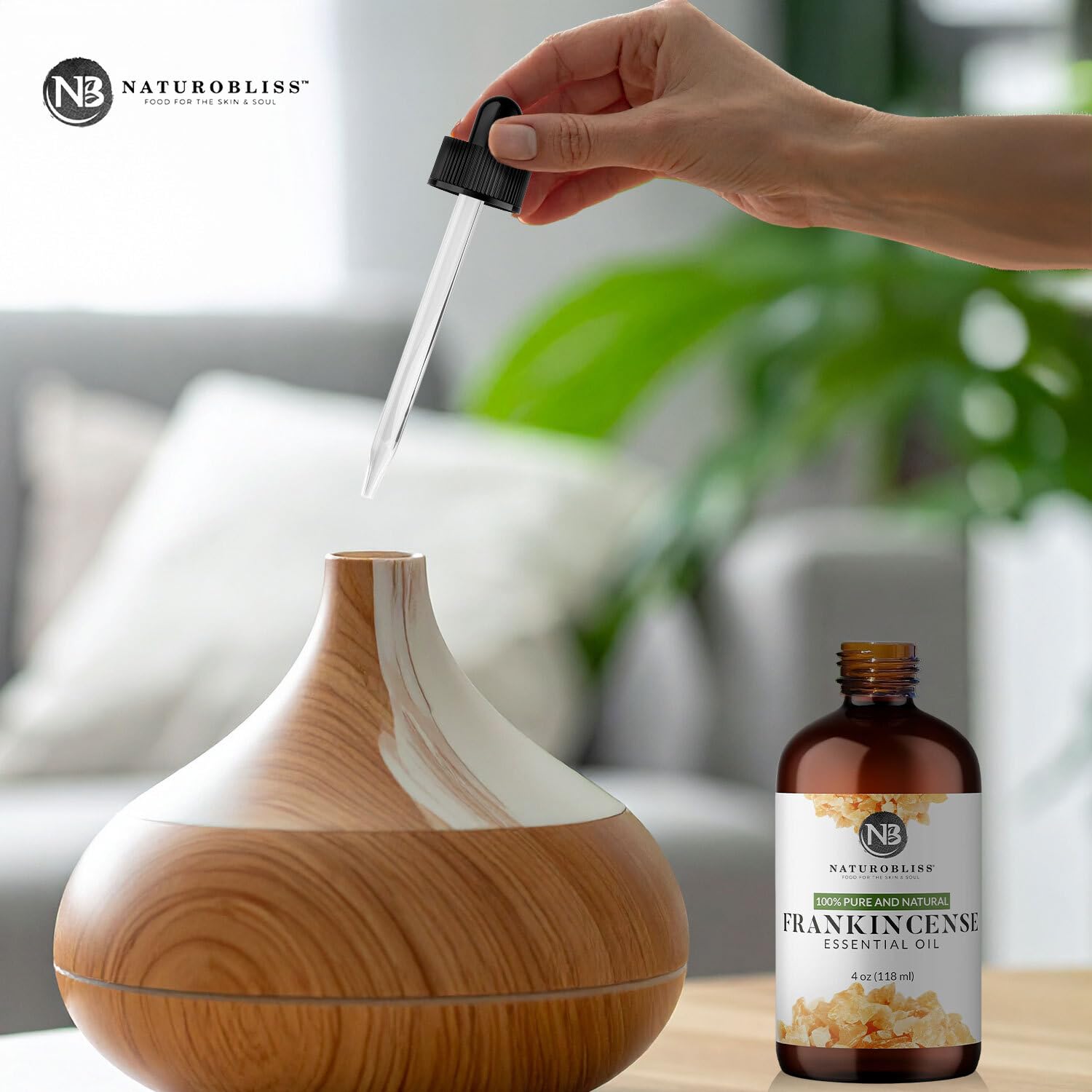NaturoBliss diffusion huile d'encens - idéal pour diffusion et parfums ambiants.