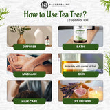 NaturoBliss Tea Tree — mélange aromatique prêt à l'emploi.