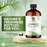 NaturoBliss Tea Tree — utilisation maison, savons et bougies.