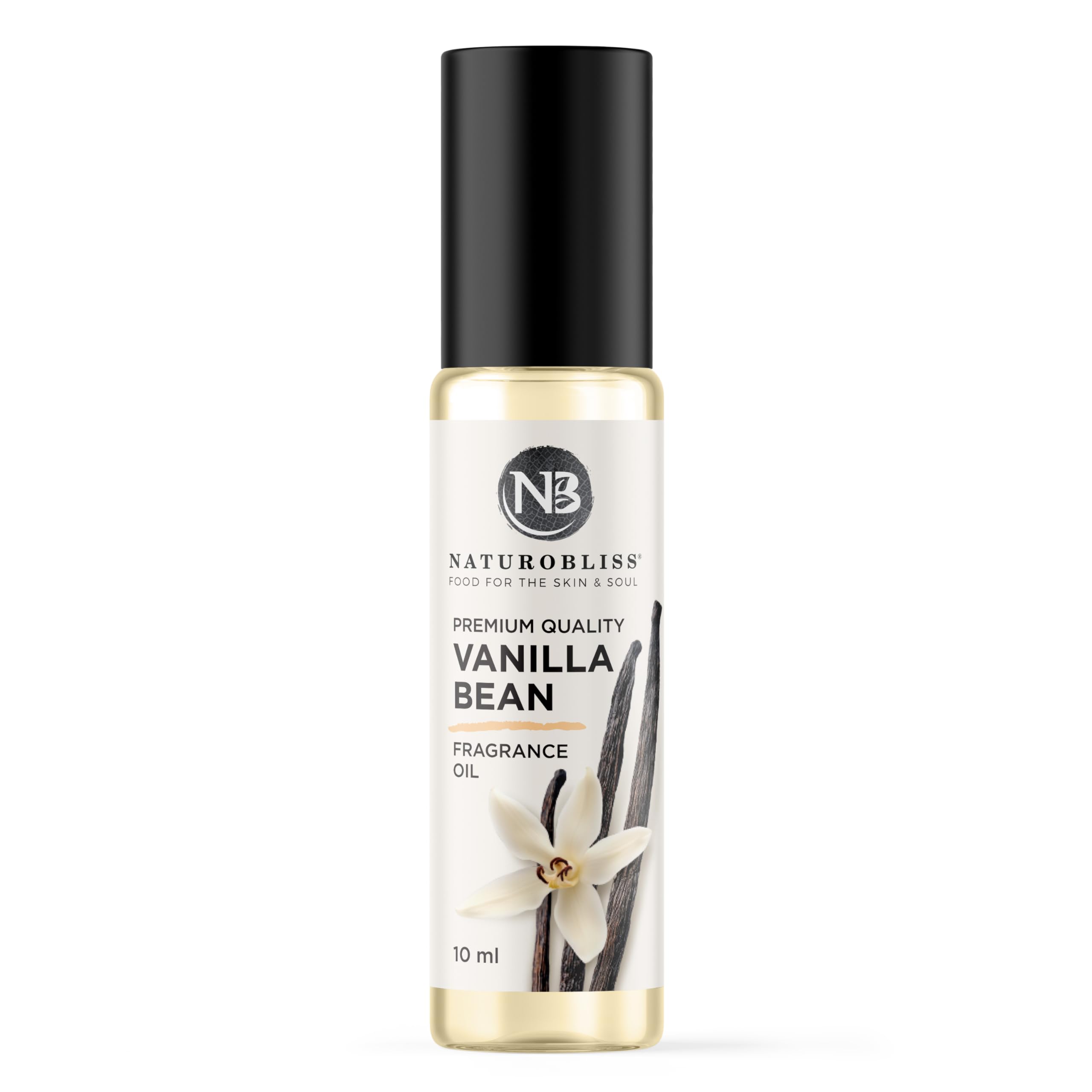 NaturoBliss Vanille Parfum roll-on, Bouteille pour une senteur durable.