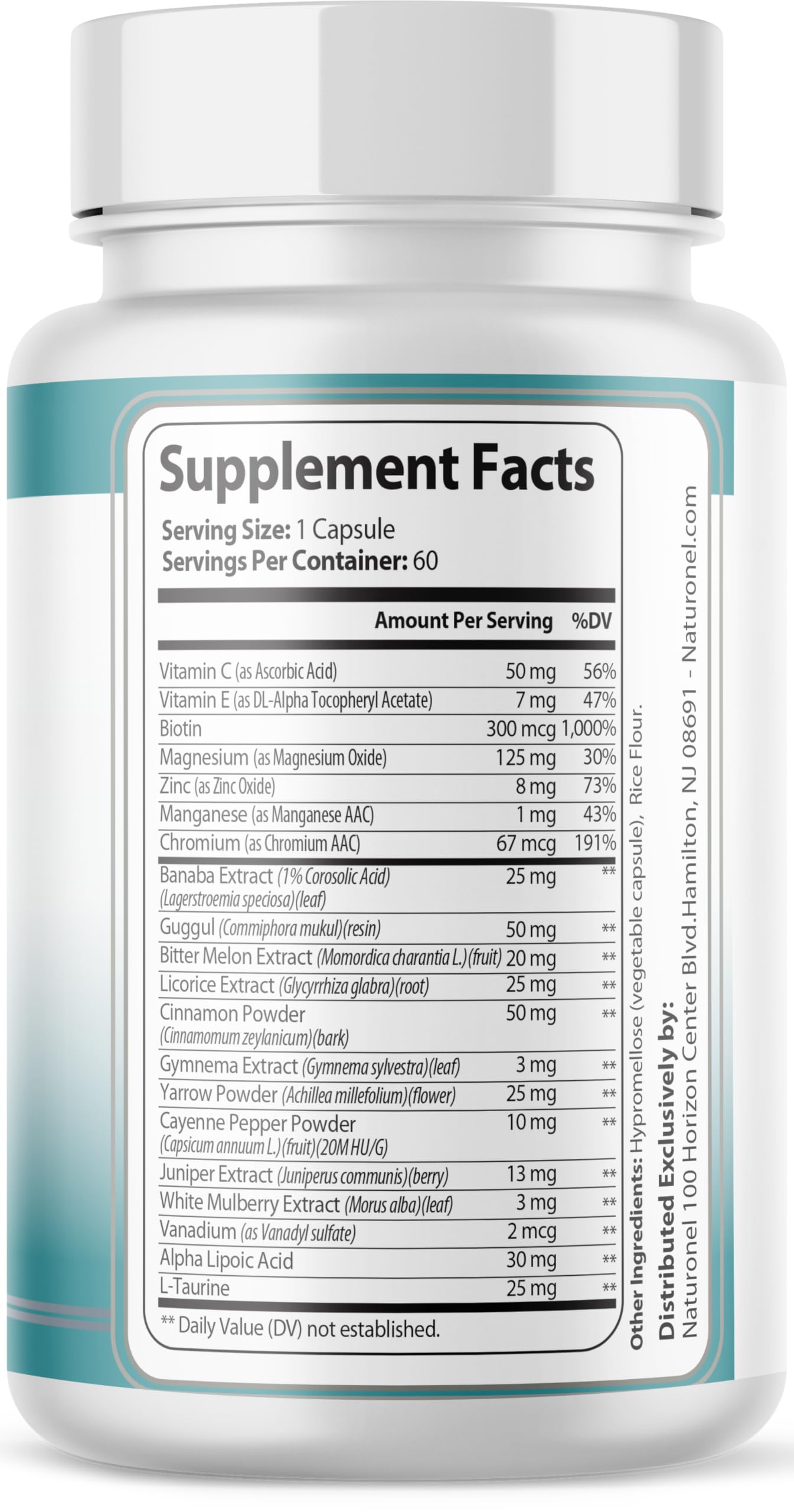 Naturonel Formule SucreSanguin – fabriqué aux États-Unis avec GMP