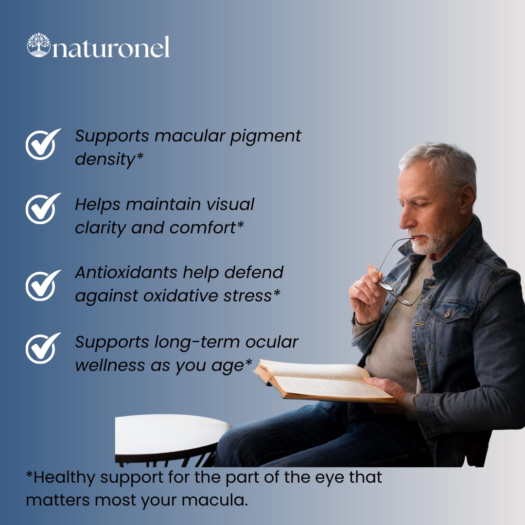 Naturonel Maculaire Support – étiquette lisible, lutéine et zéaxanthine mises en avant.