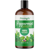 NATUROPATHIE NATURE THÉRAPIE BEAUTÉ: huile menthe poivrée en bouteille ambrée protégeant la pureté