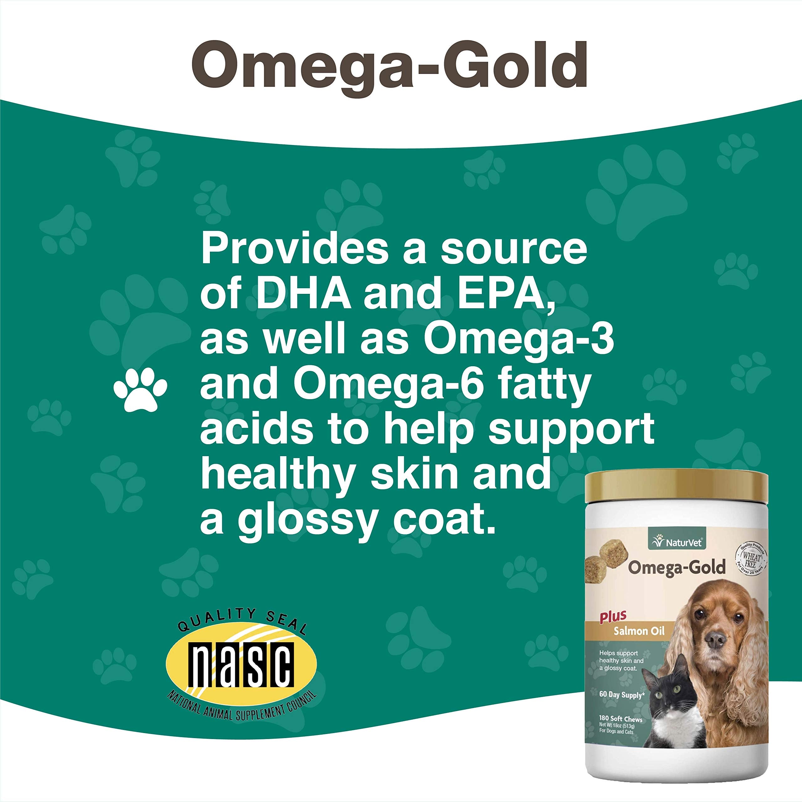 NaturVet Omega-Gold Plus Assiette Pet: repas améliorés grâce aux oméga.