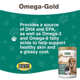 NaturVet Omega-Gold Plus Assiette Pet: repas améliorés grâce aux oméga.