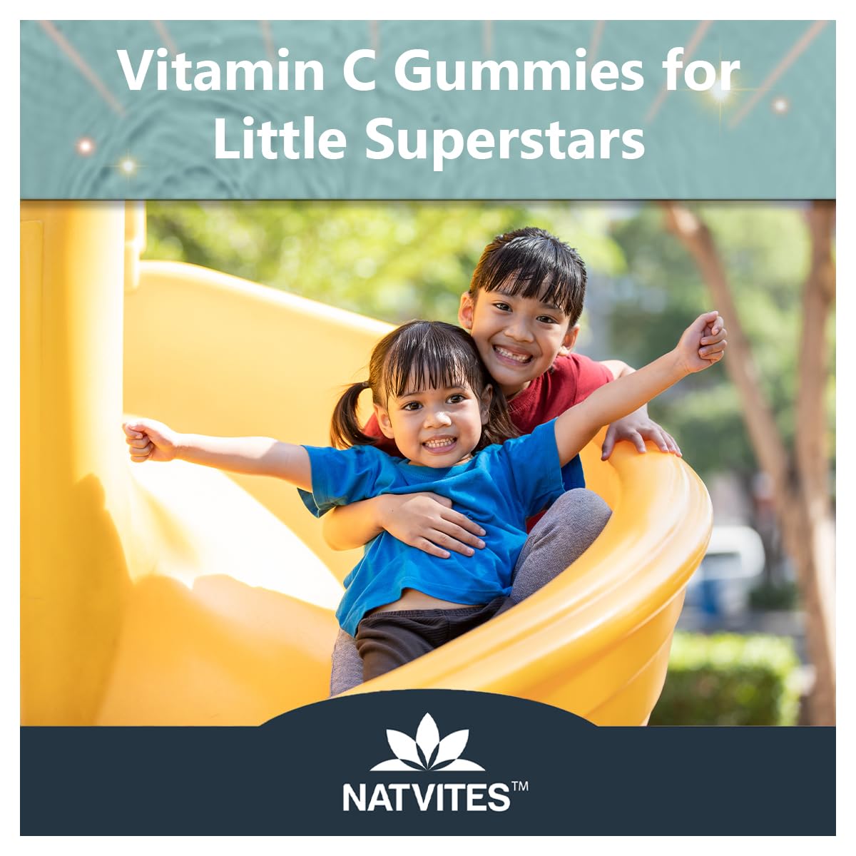 Gommes Natvites Vitamine C faciles à mâcher pour un rituel quotidien.