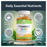 Gommes Natvites Vitamine C saveur orange pour enfants, goût agréable.
