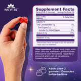 Gomme Natvites mélatonine 10 mg, pectine naturelle et végétarienne.