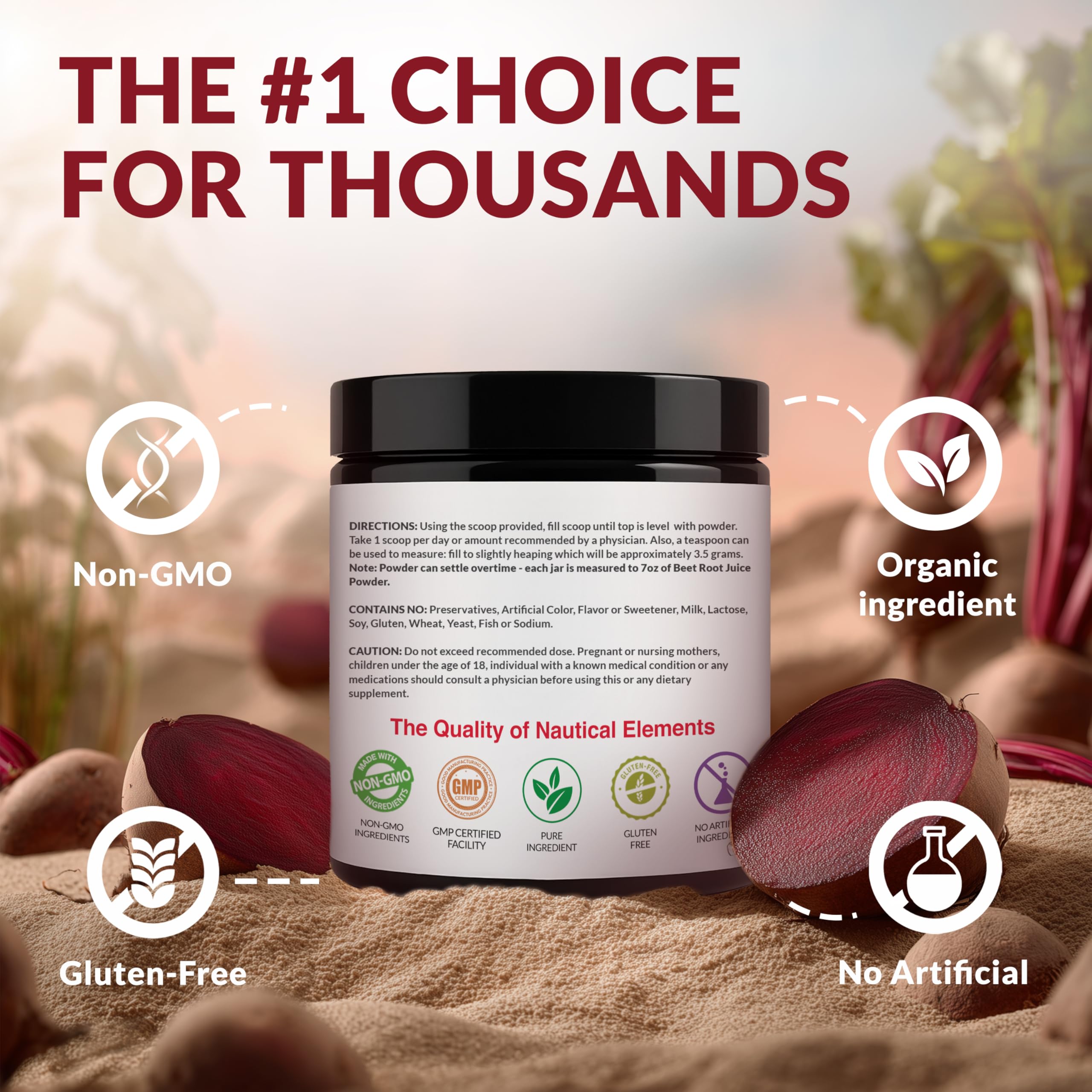Concentration oxydes nitriques avec poudre de betterave biologique Nautical Elements