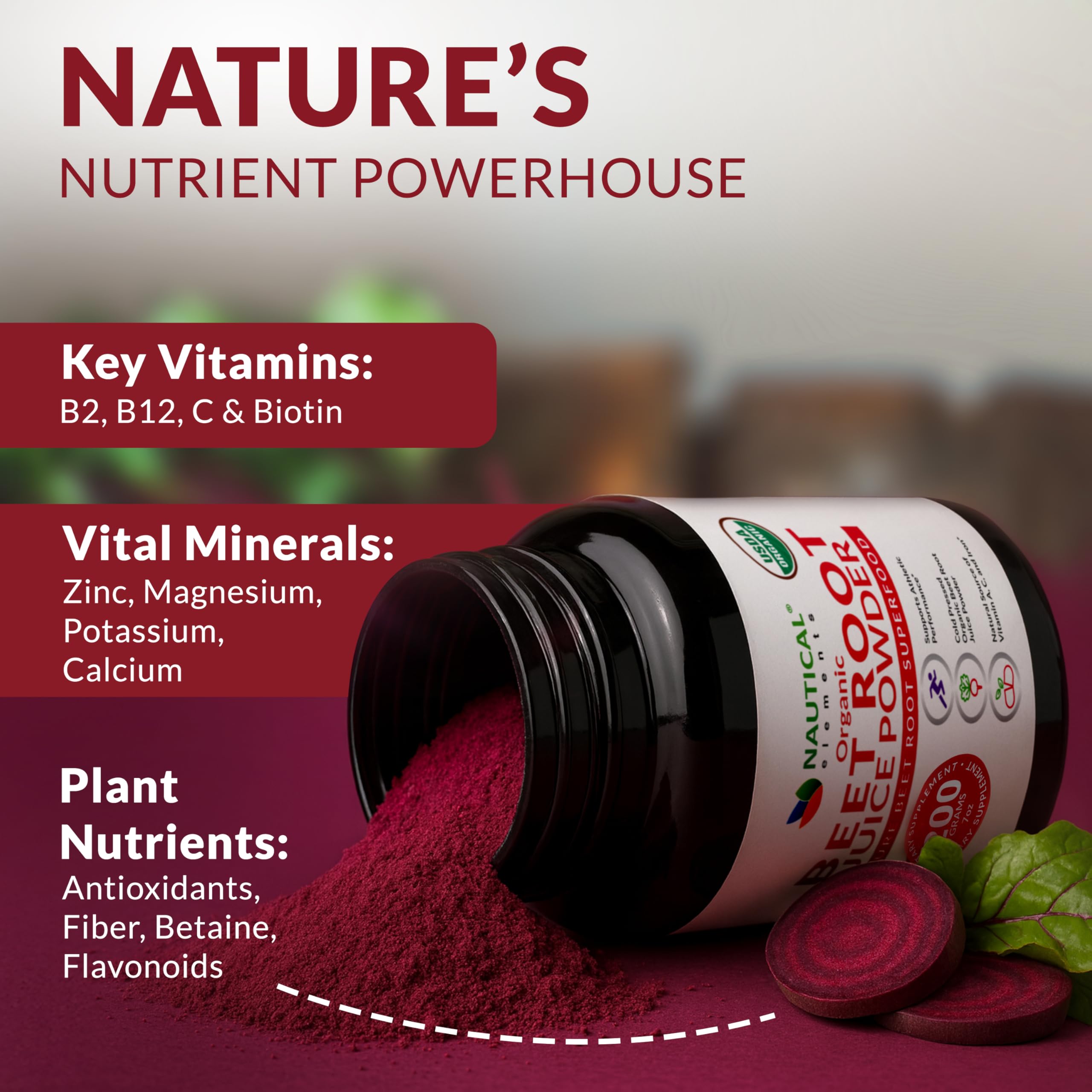 Usine américaine Nautical Elements produisant la poudre de betterave biologique