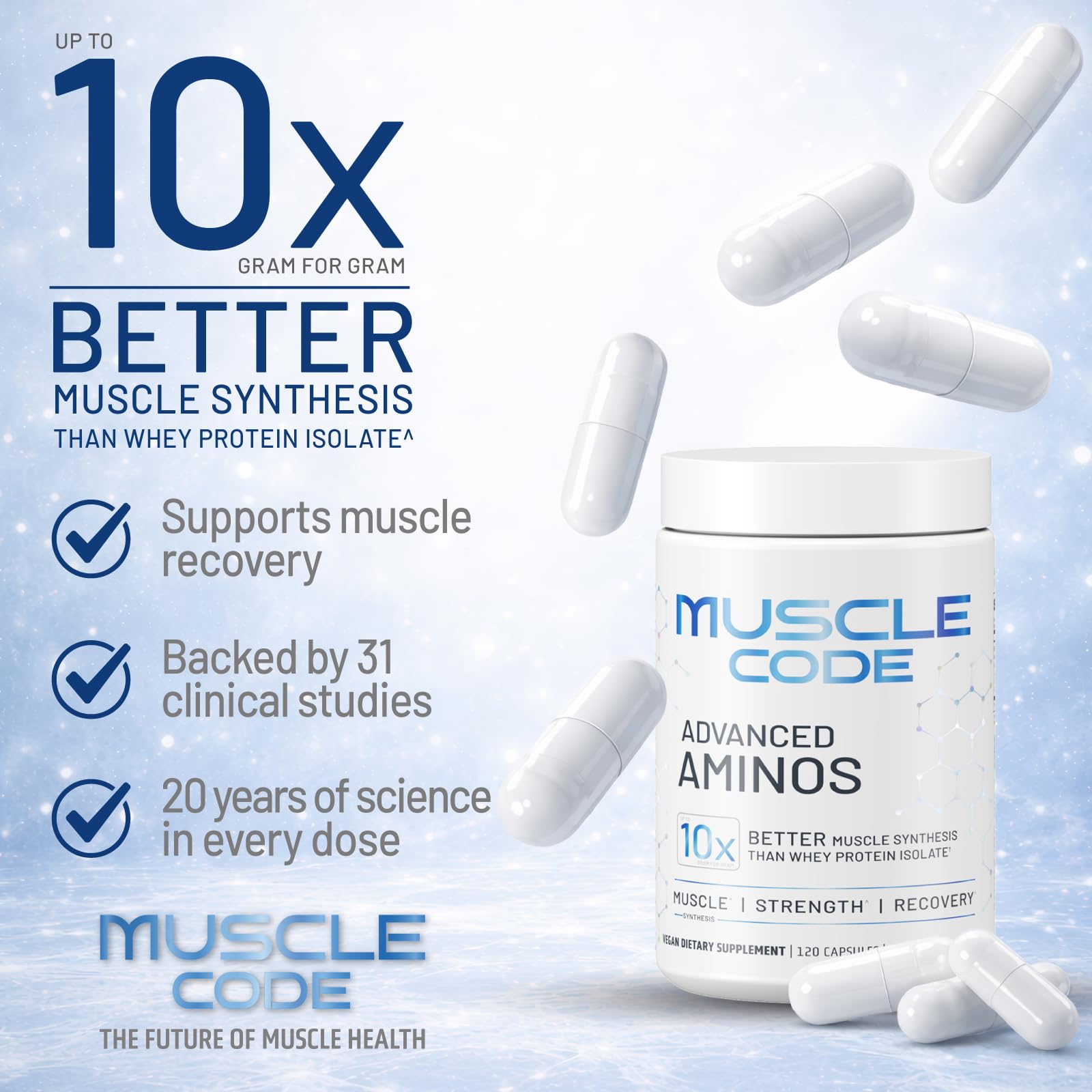 NAUTILUS Muscle Code : étiquette certifiée NSF et GMP pour une qualité vérifiée.
