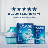 Navage dock nasal et emplacement pratique pour les accessoires