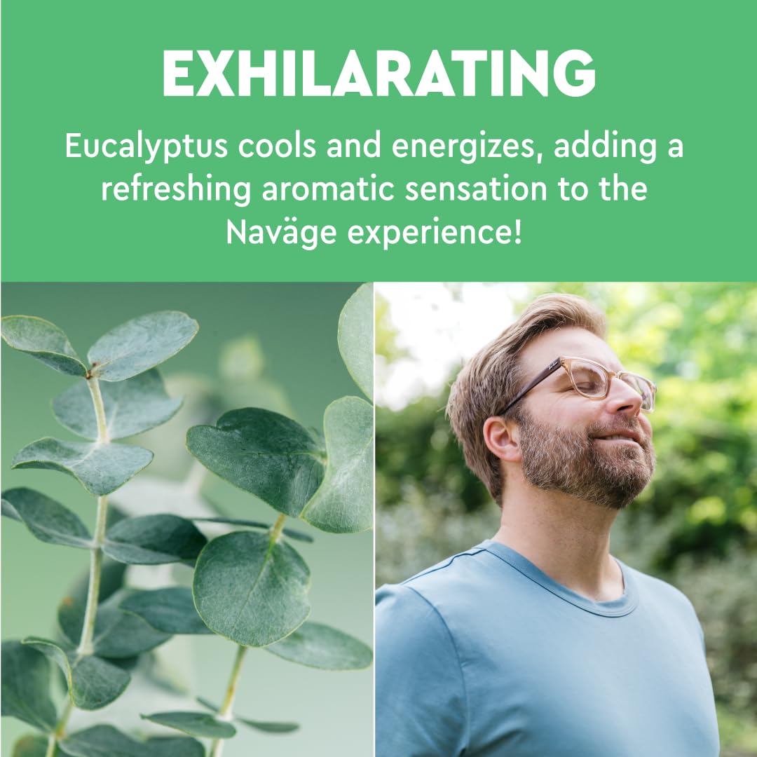 Navage Eucalyptus SaltPod boîte de 90 capsules, pratique pour usage quotidien.