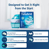 Navage: guide illustré et assistance client inclus.