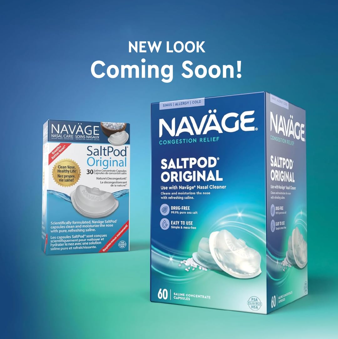 Navage SaltPod Bundle : compatible uniquement avec les nettoyeurs nasaux Navage.