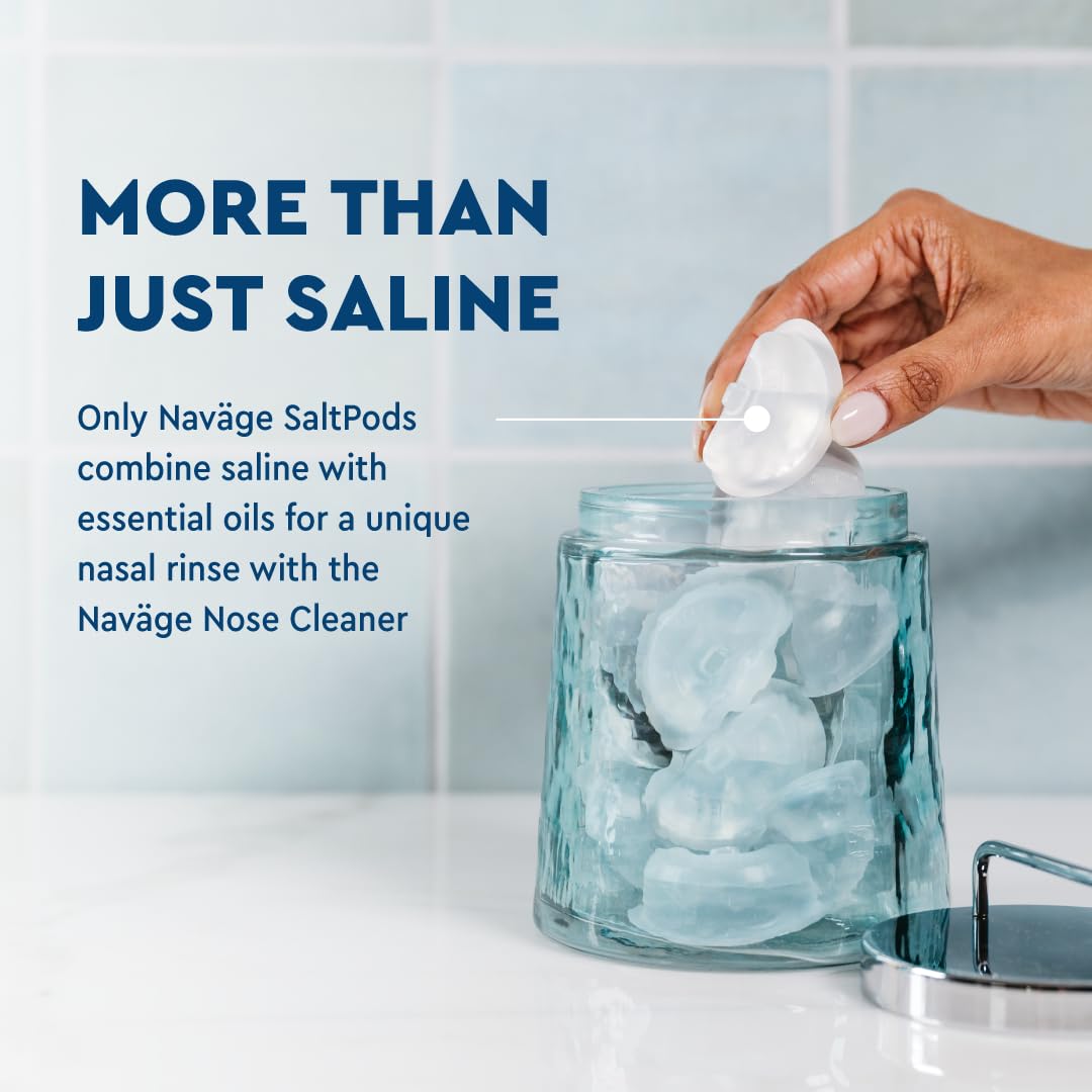 Navage SaltPod Bundle : pods salins faciles à remplacer pour une routine régulière.