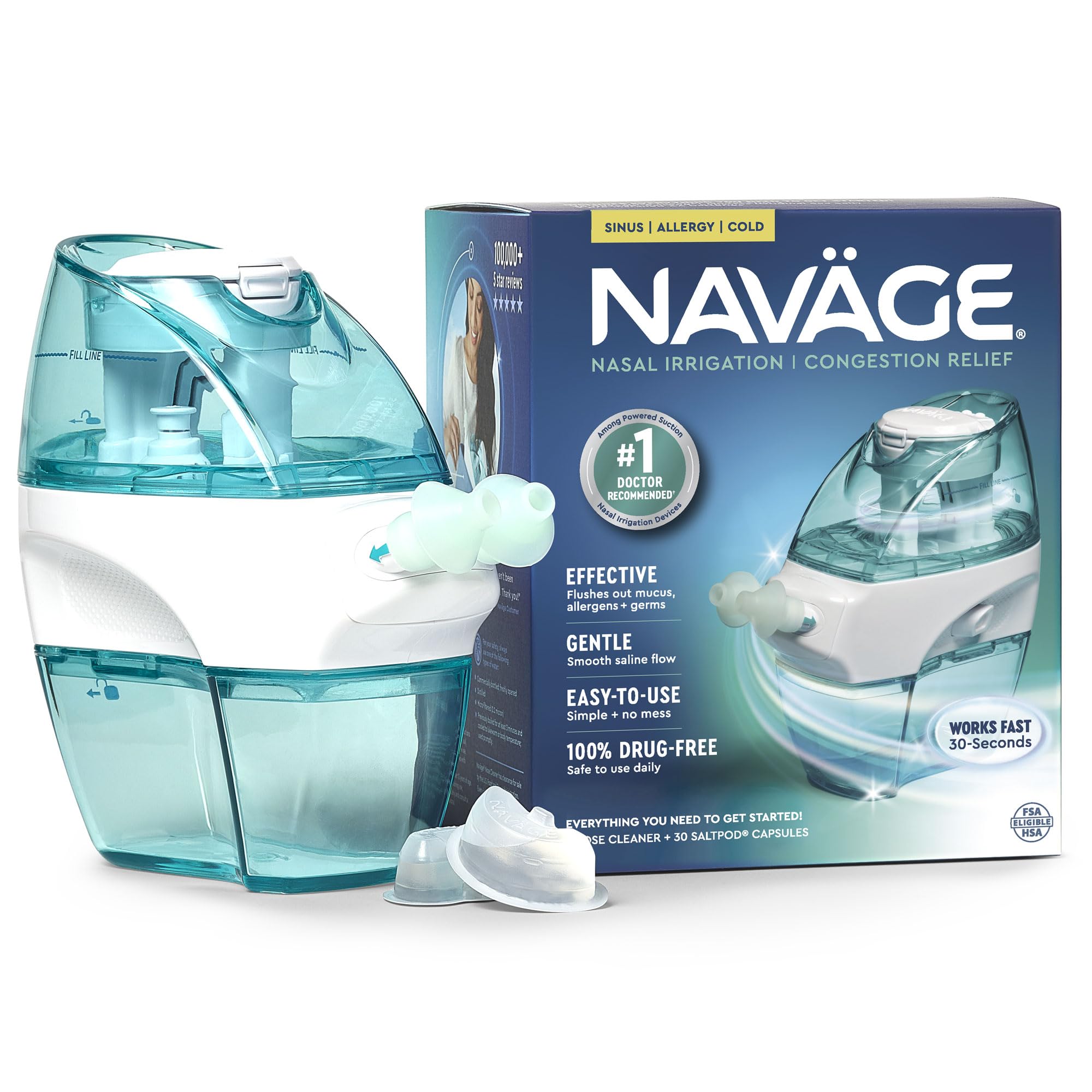 Navage Starter Bundle: système d’irrigation nasal prêt à l’emploi.