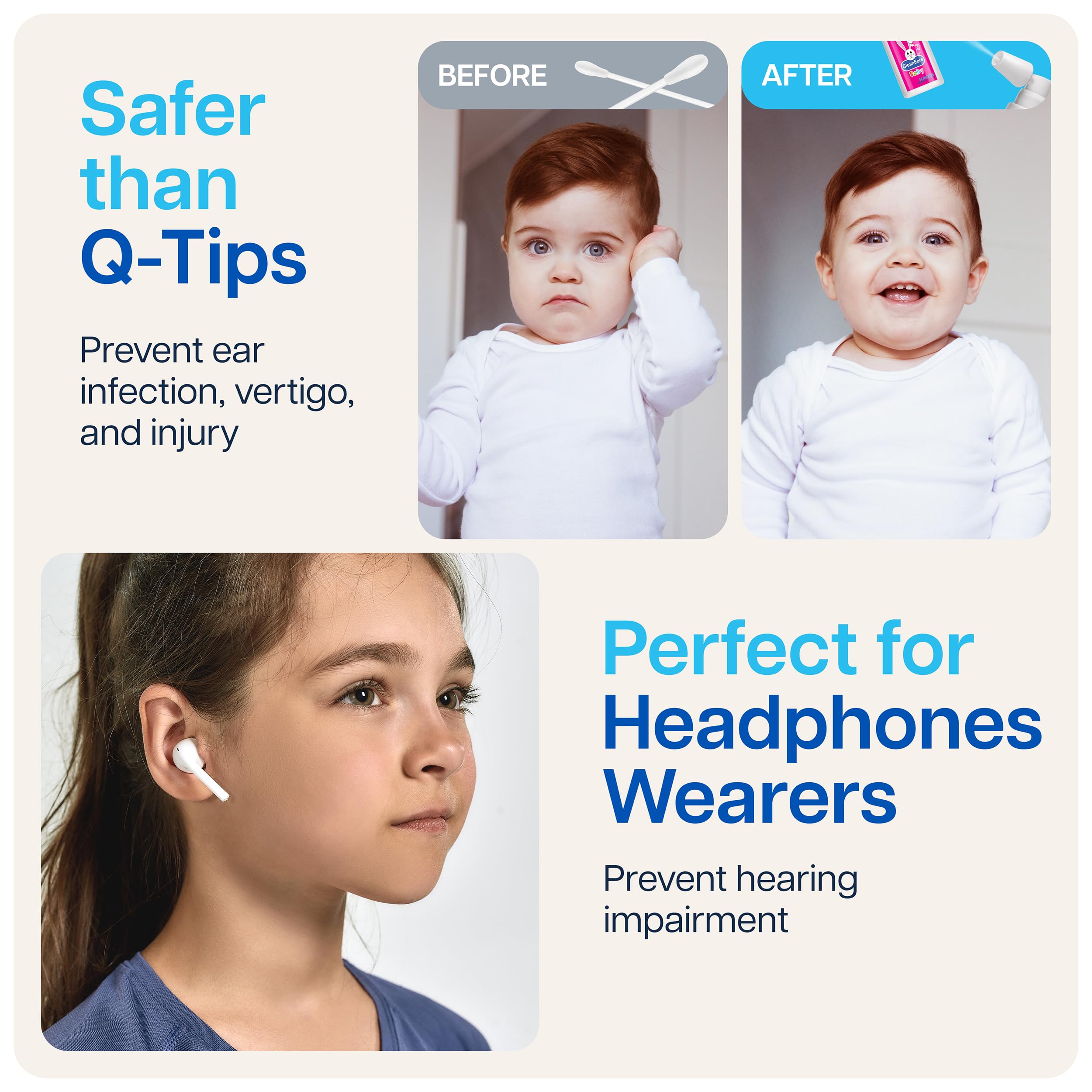 NAVEH PHARMA CleanEars Bébé – huile de menthe apportant une sensation fraîche.