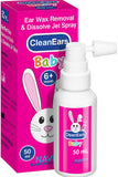 NAVEH PHARMA CleanEars Bébé – pulvérisateur facile à utiliser pour oreilles sensibles.