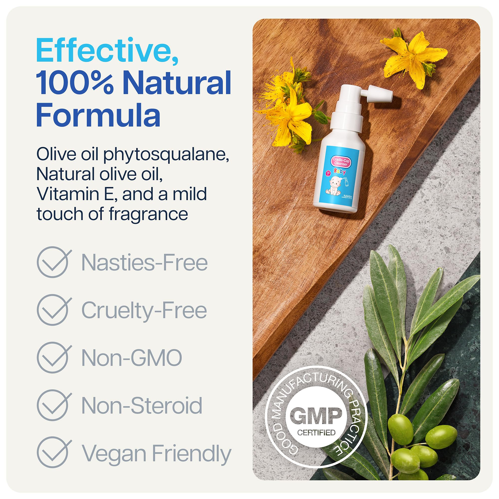 NAVEH PHARMA Cradle Cap Cleanser: parfait après le bain pour les petits