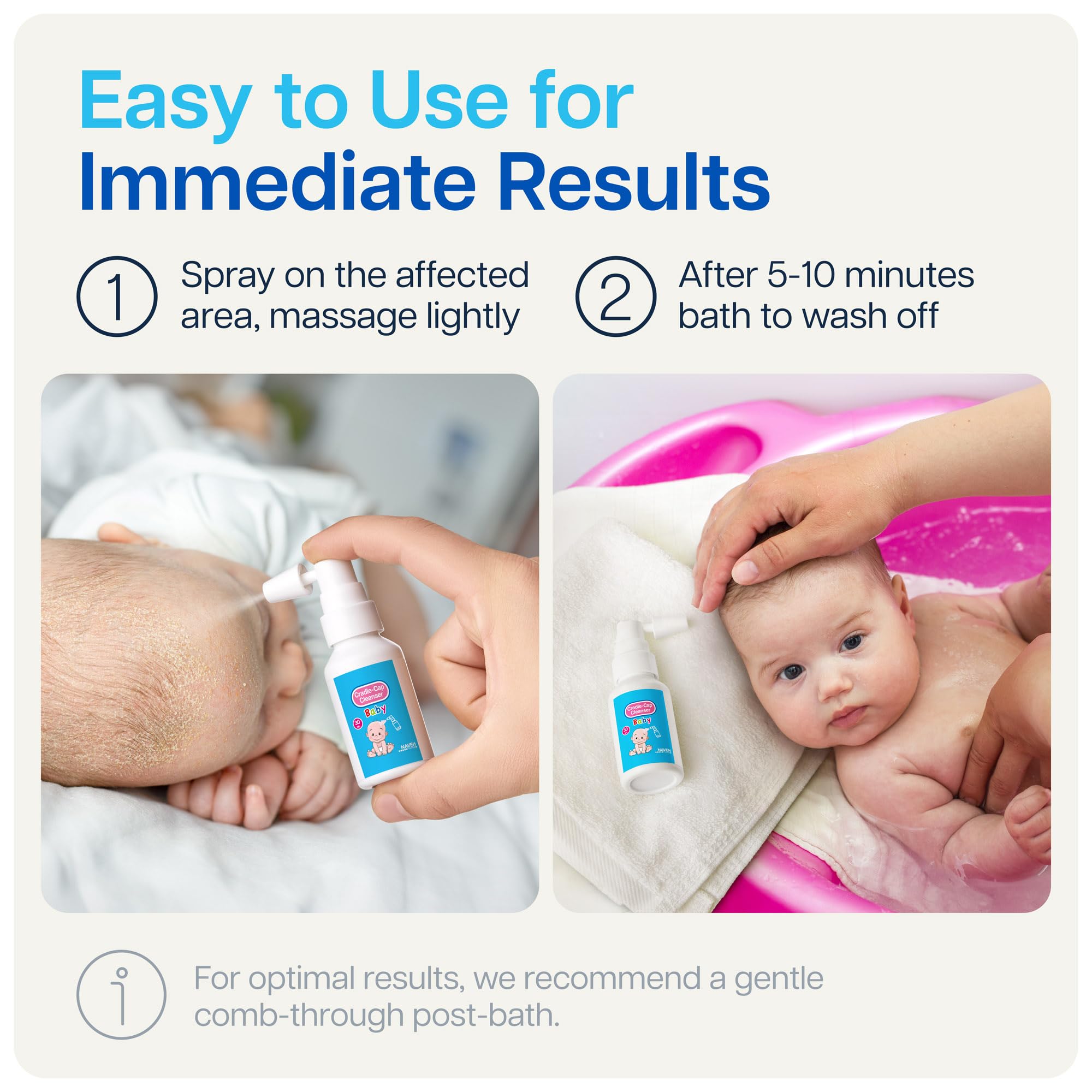 NAVEH PHARMA Cradle Cap Cleanser: huile d’olive et squalane nourrissent le cuir chevelu