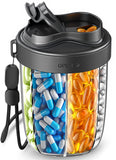 Navikia grand-organisateur-pilules-7-compartiments: rangement clair et efficace pour vos compléments.
