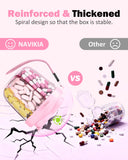 NAVIKIA organiseur-pilules avec poignée en nylon robuste, pratique en déplacement.