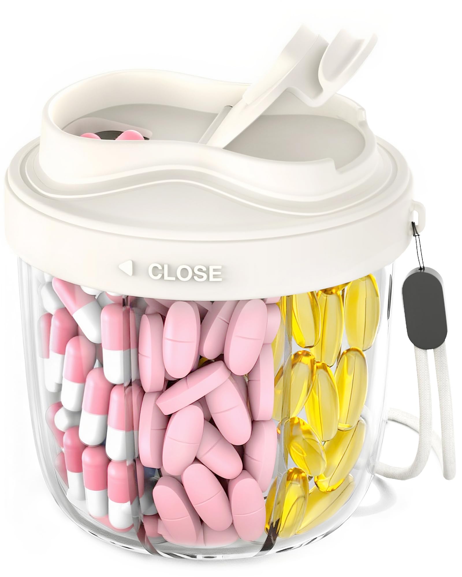 NAVIKIA pilulier sept compartiments, vue d’ensemble claire pour organiser une semaine de médicaments