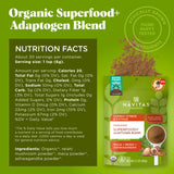 Navitas Organics Adaptogen Blend dans un smoothie, énergie douce et soutenue.