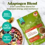 Navitas Organics Maca-Reishi-Ashwagandha en poudre pour le bien-être quotidien.