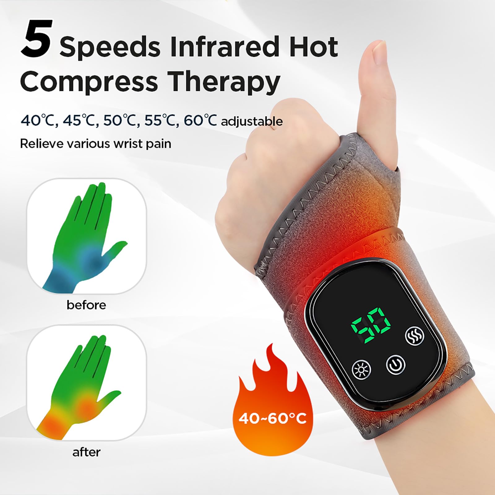 Naxir Trois modes de vibration pour un massage ciblé et relaxant.
