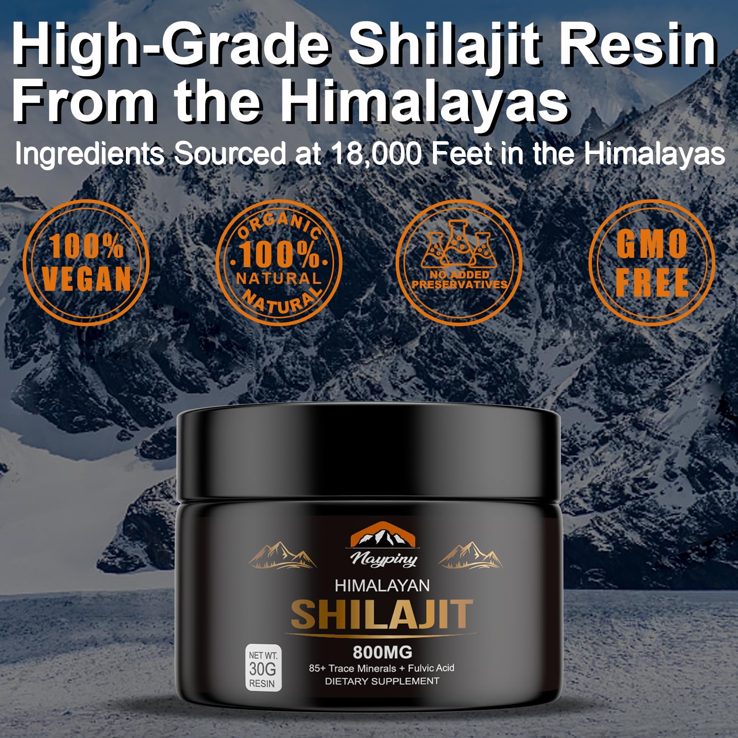 naypiny résine shilajit immunité et bien-être soutenus naturellement.