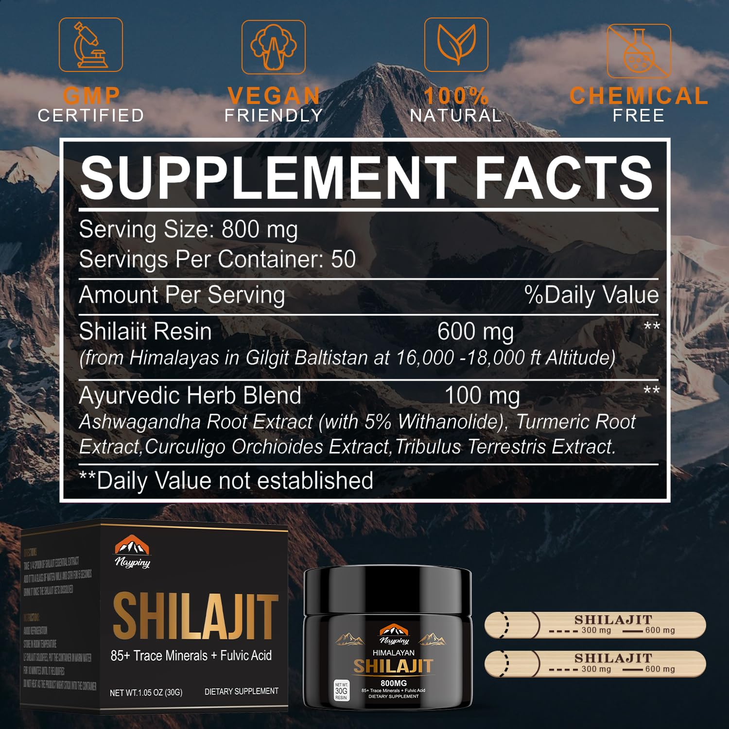 naypiny résine shilajit tradition ayurvédique pour routine saine.