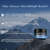 naypiny Shilajit résine avec sticks-dose pour un usage pratique.