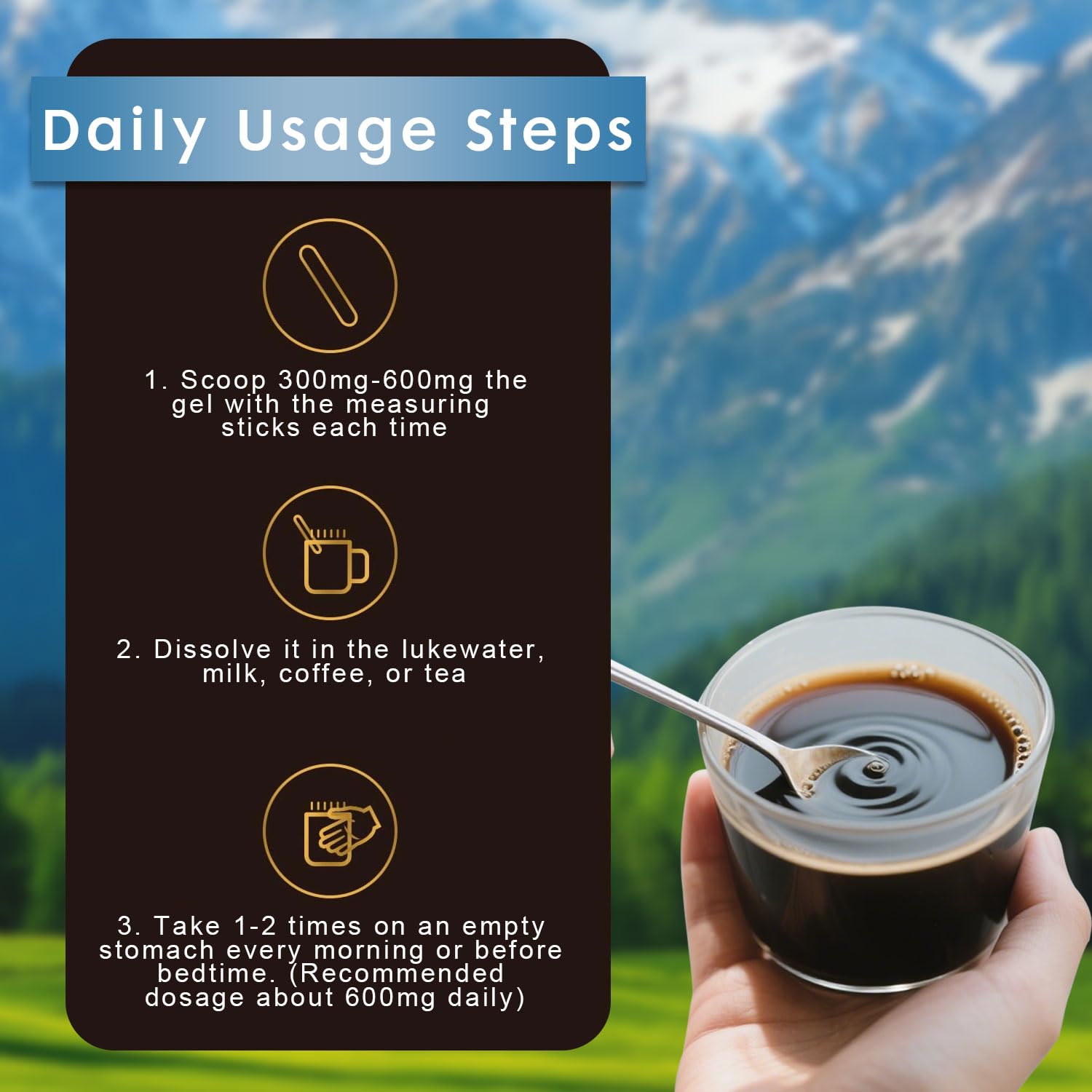 naypiny Shilajit résine: emballage sûr et pureté garantie.