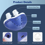 NBF plug nasal amovible: facile à nettoyer et réutilisable.