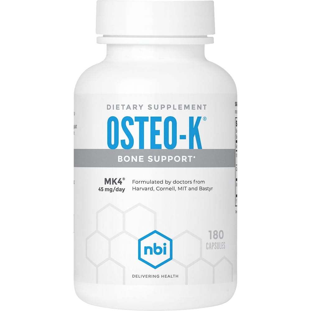 NBI Osteo-K: bouteille emballage soutenant potentiellement la santé osseuse.