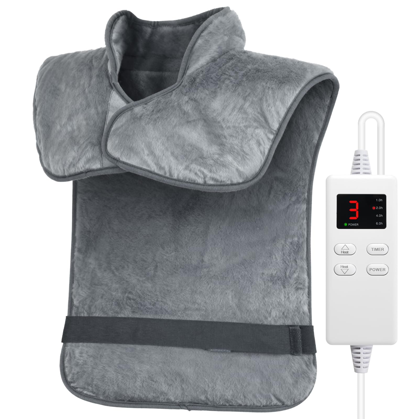 Coussin chauffant NBKLS pour cou, épaules et dos, chaleur ciblée et détente musculaire
