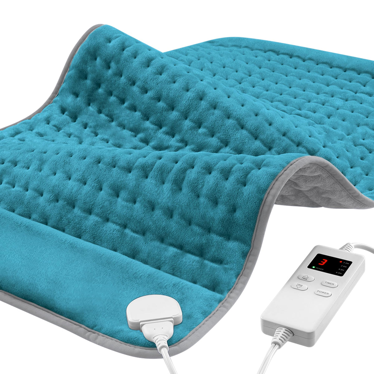 NBKLS coussin chauffant dos-épaules, texture douce pour détente.