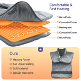 NBKLS coussin-chauffant genoux-pieds, confort rapide au repos.