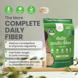 nbpure Daily Fiber mélange 5-en-1 visible, bénéfices potentiels pour digestion et satiété