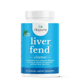 NbPure Liver Fend sur l’étiquette de la bouteille, soutien éventuel à la détox et à l’absorption des nutriments.