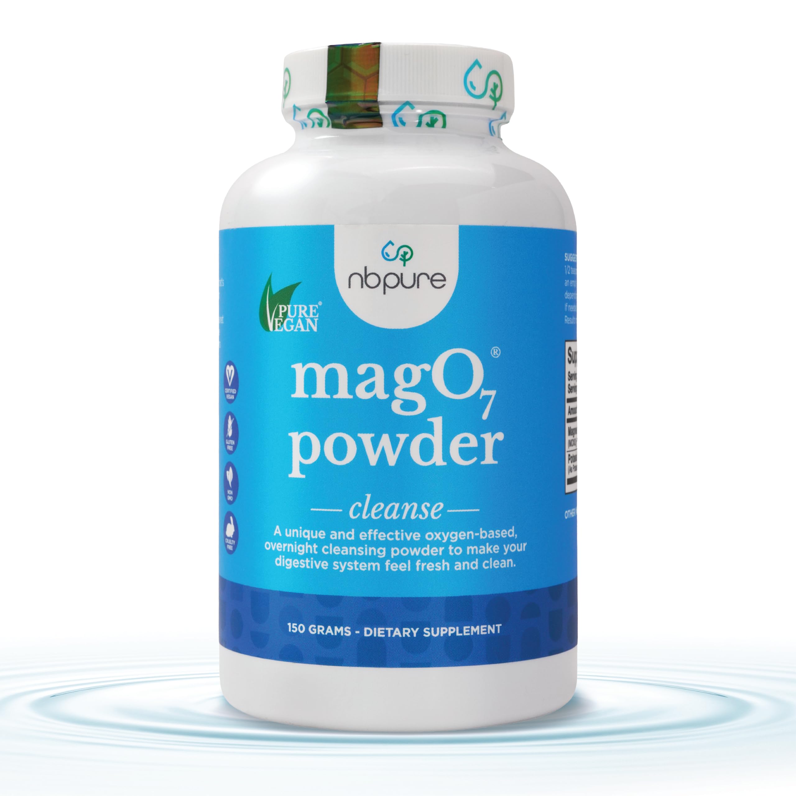 nbpure Mag O7, poudre oxygène digestif, soutien quotidien du confort intestinal.