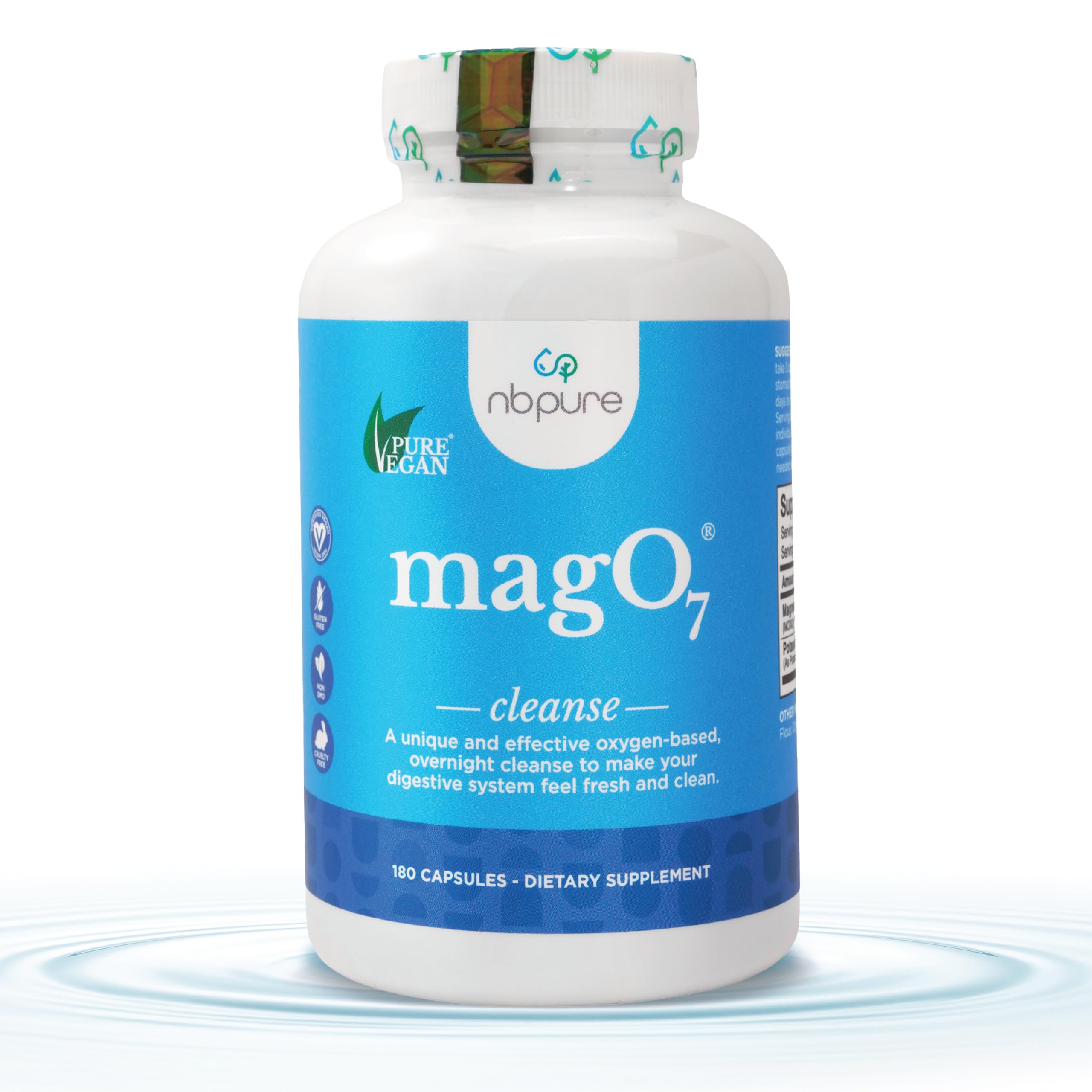nbpure MagO7: bouteille et étiquette visibles, soutien digestif nocturne