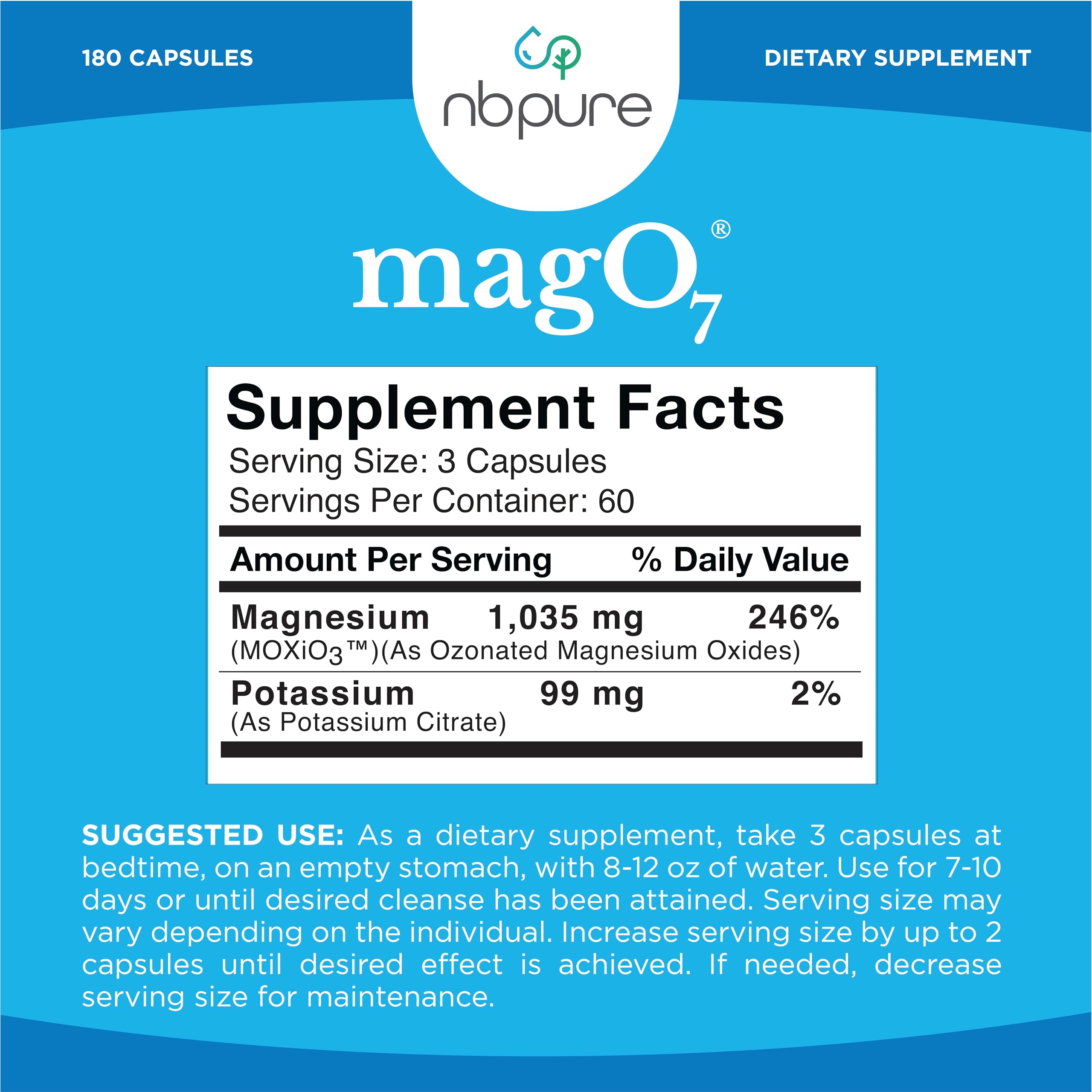 nbpure MagO7: plan de 15 jours, rituel digestif possible