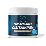 nbpure Performance Glutamine+ PepForm, bouteille, soutien potentiel à la récupération musculaire après l’effort.