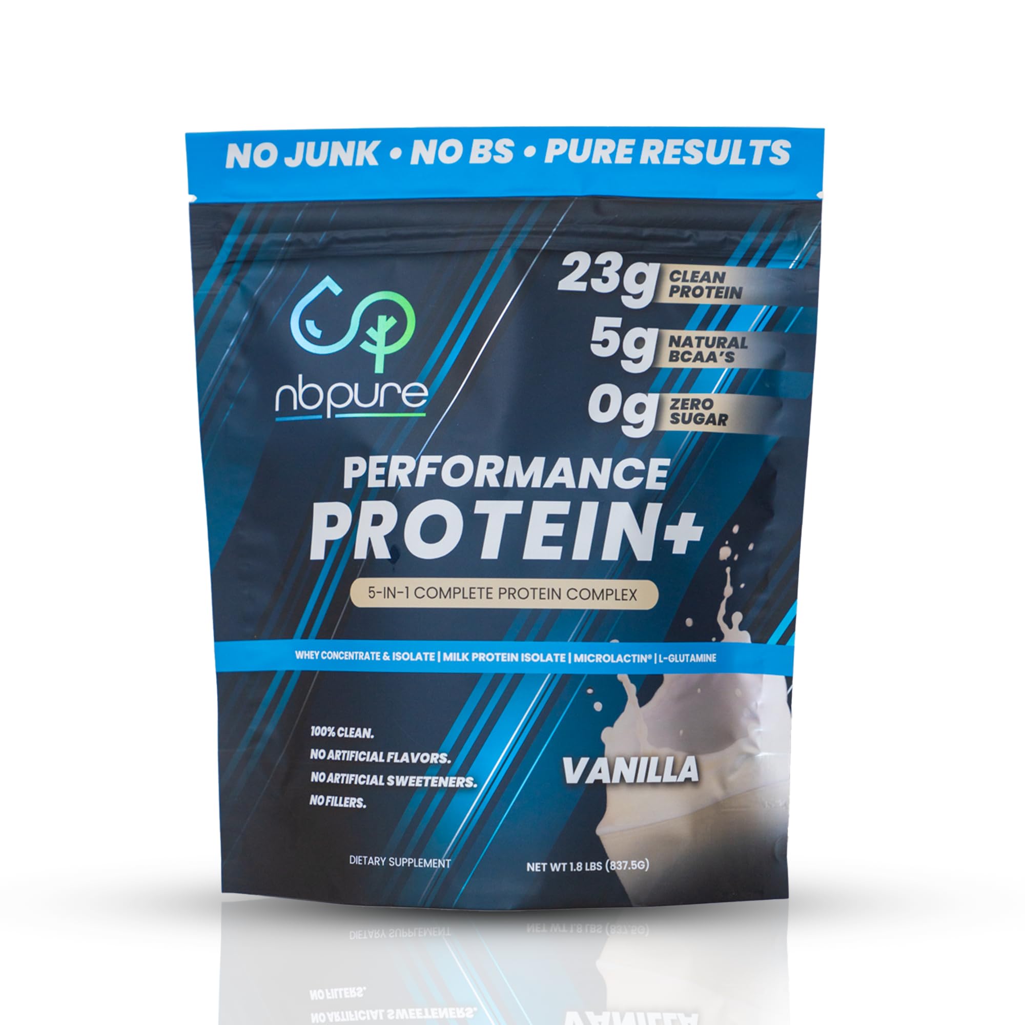 nbpure Performance Protein+ dans la bouteille pour un mélange rapide après l'entraînement