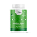 nbpure Poobiotics - bouteille illustrant la régularité potentielle grâce aux probiotiques.